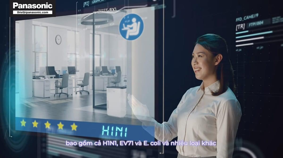 Thiết bị diệt khuẩn và khử mùi không khí Panasonic F-JPU70A được sử dụng tại văn phòng công ty