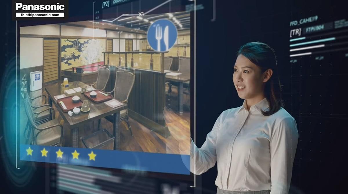 Thiết bị diệt khuẩn và khử mùi không khí Panasonic F-JPU70A được sử dụng tại nhà hàng