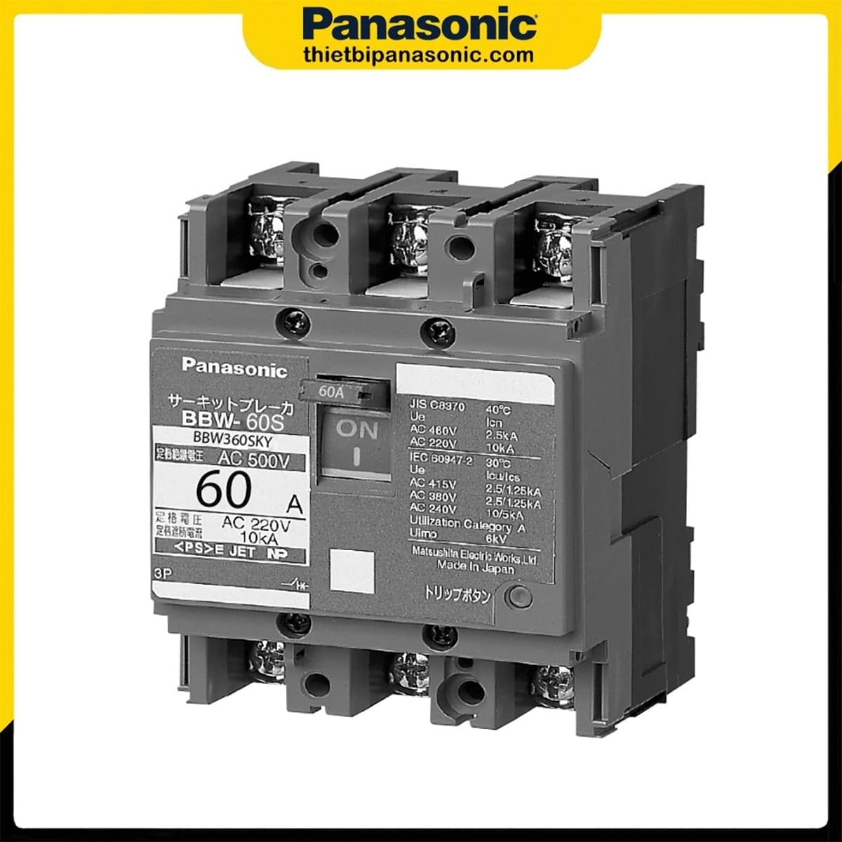 MCCB Panasonic 60A 3P BBW360SKY