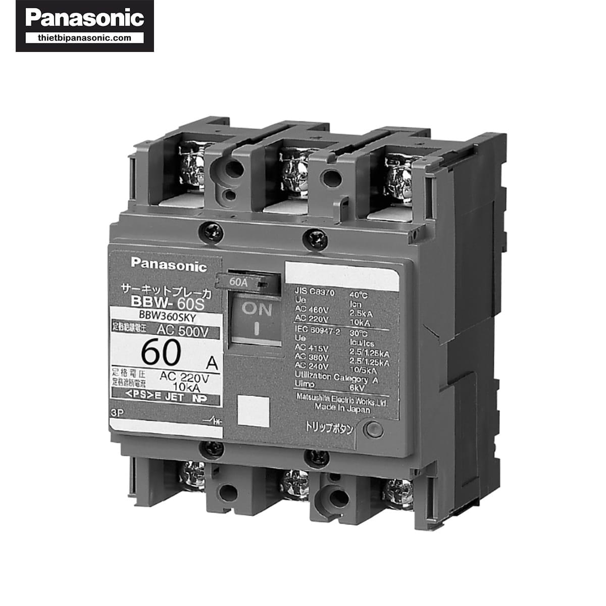 MCCB Panasonic 60A 3P BBW360SKY