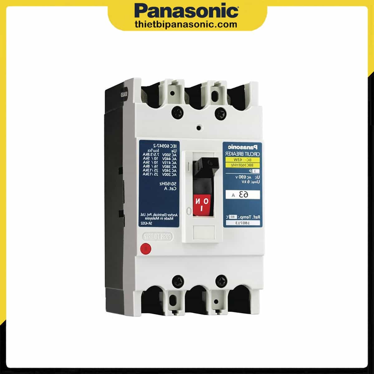 MCCB 3P 63A Panasonic BBC3601YHV