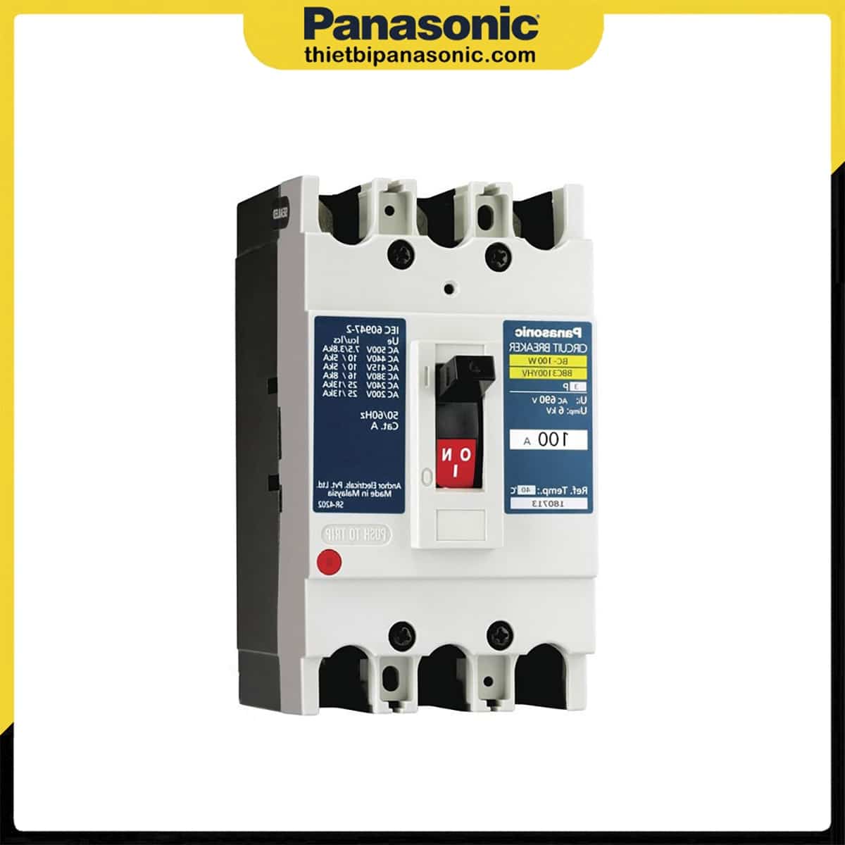 MCCB 3P 100A Panasonic BBC3100YHV