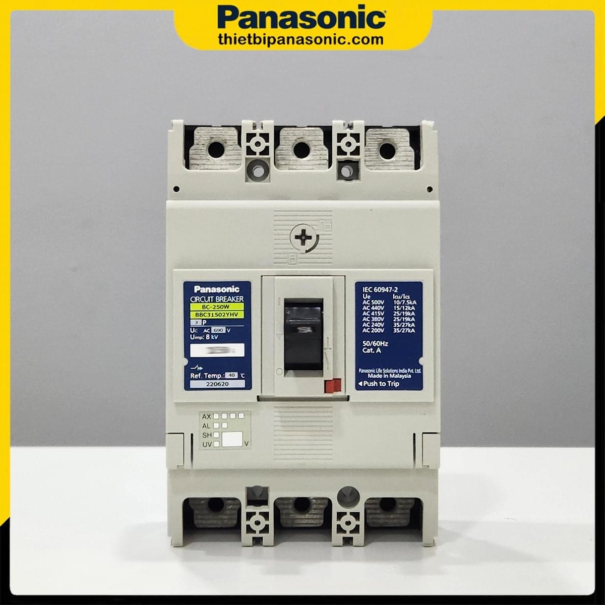 Ngoại hình của Át khối Panasonic 200A 3P BBC32001YHV