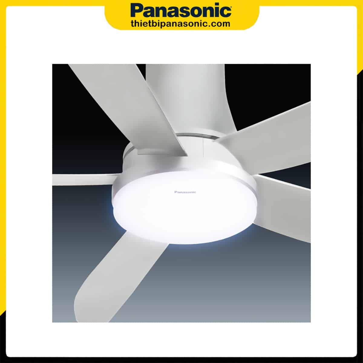 Quạt trần Panasonic F-60UFN với đèn LED mang ánh sáng trắng