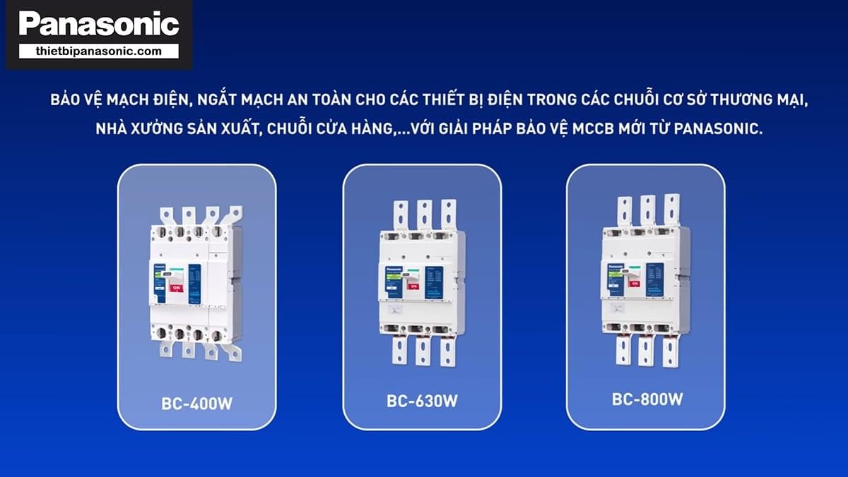 CB Khối Panasonic 500A 3P BBC36500GMHV được sử dụng trong các chuỗi cơ sở thương mại, nhà xưởng, cửa hàng để bảo vệ mạch điện, ngắt mạch an toàn cho các thiết bị điện