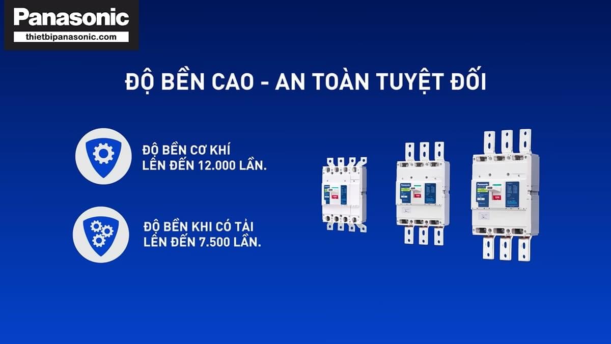 Át khối Panasonic 700A 3P BBC37700GMHV có độ bền cao (độ bền cơ khí 12.000 lần, độ bền khi có tải 7500 lần) - an toàn tuyệt đối