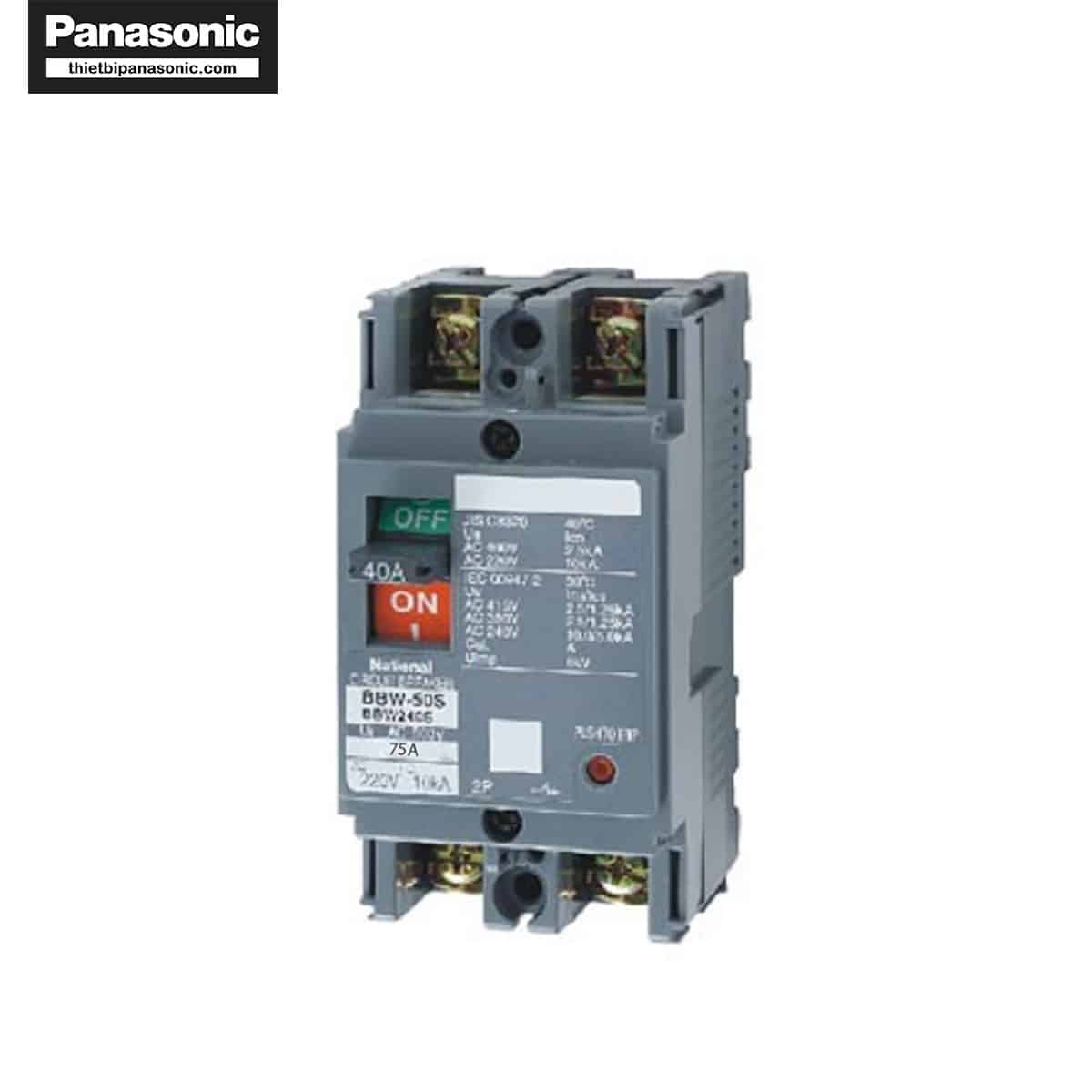 MCCB Panasonic 75A 2P BBW275SKY