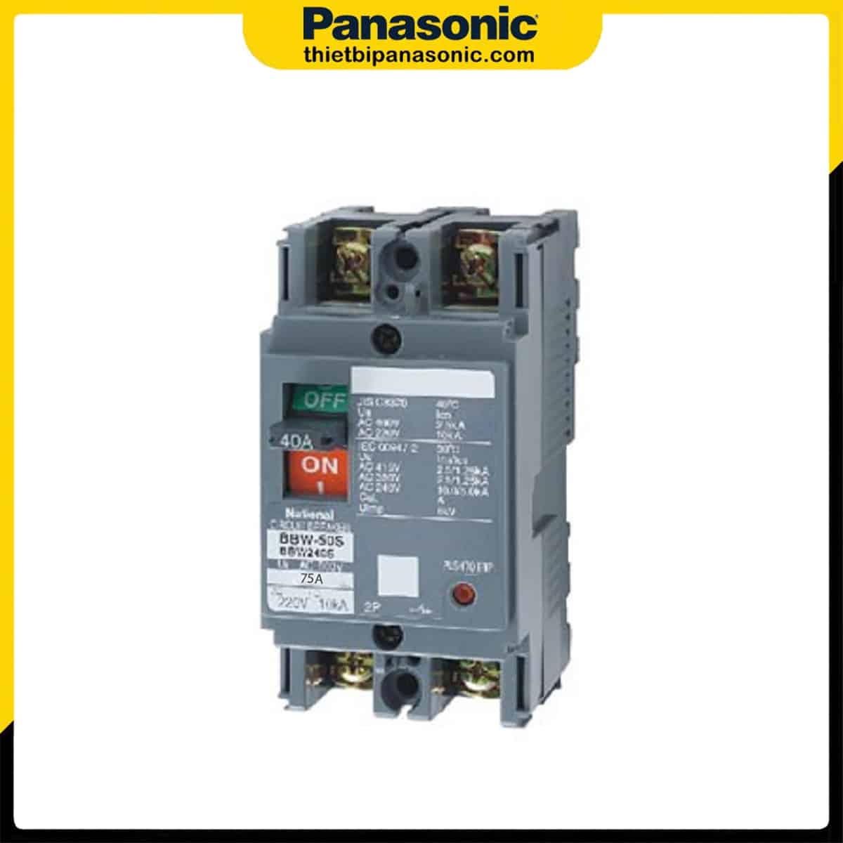 Aptomat khối 75A 2P Panasonic