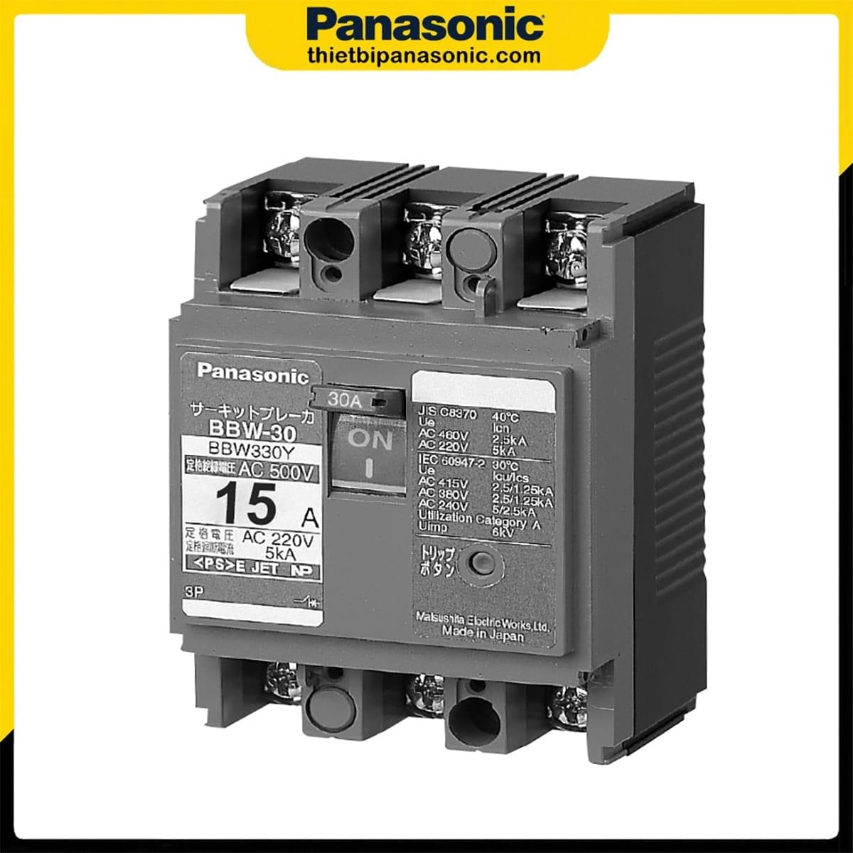MCCB Panasonic 15A 3P BBW315Y