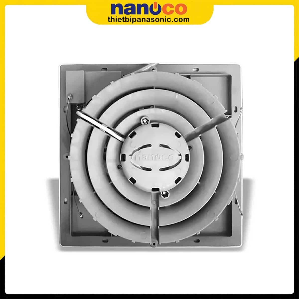 Mặt sau của Quạt hút âm trần không ống dẫn Nanoco NCV1520