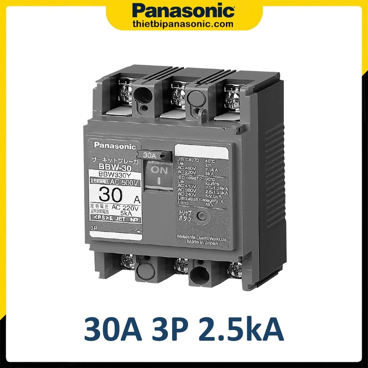 MCCB 30A 3P Panasonic BBW330Y