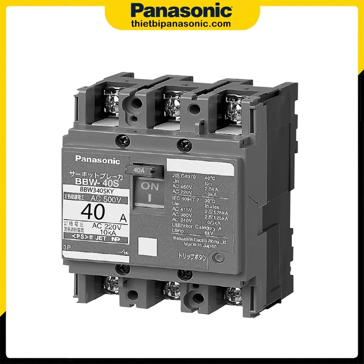 MCCB Panasonic 40A 3P BBW340SKY