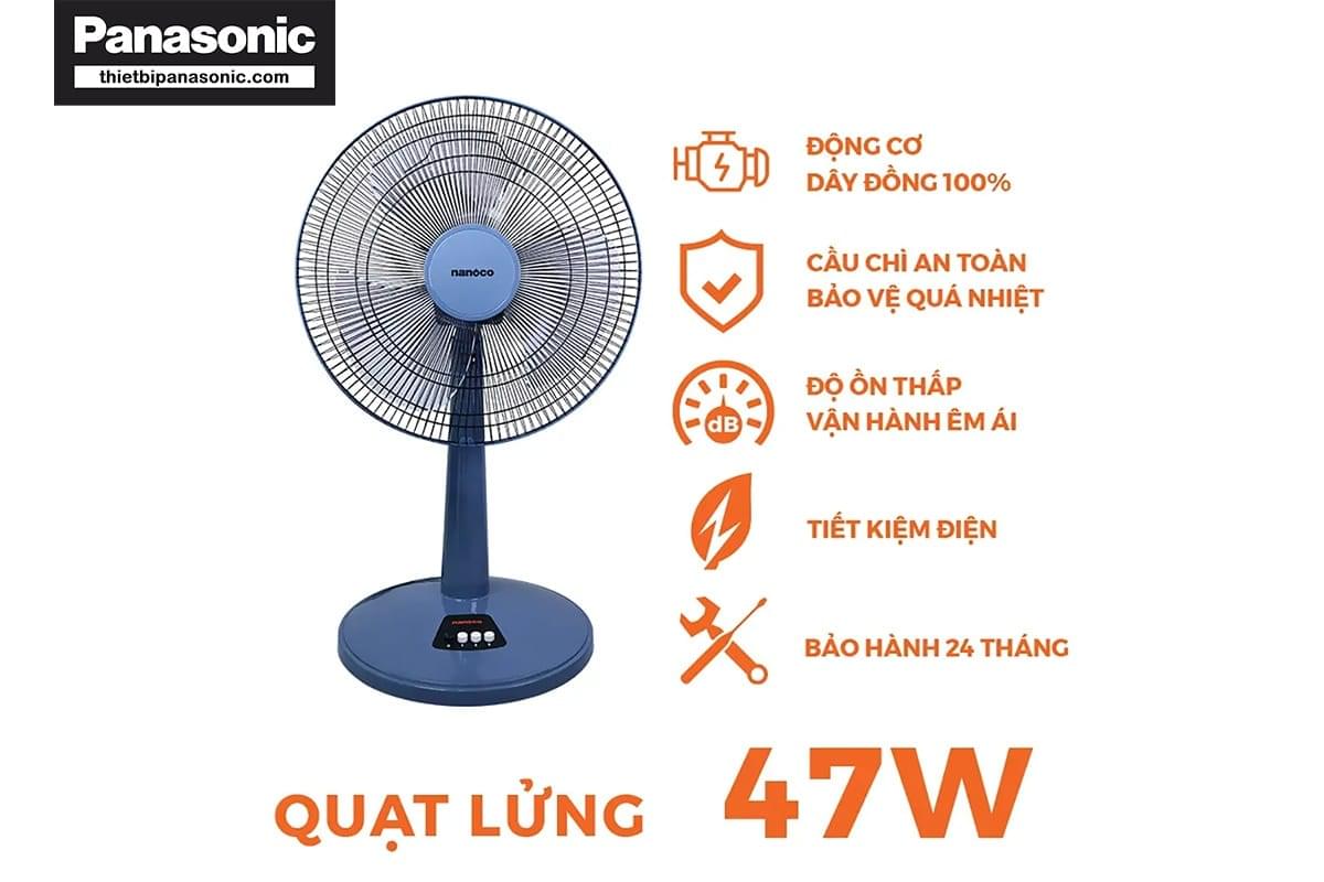 Đặc điểm nổi bật của Quạt cây Nanoco NLF1623BL