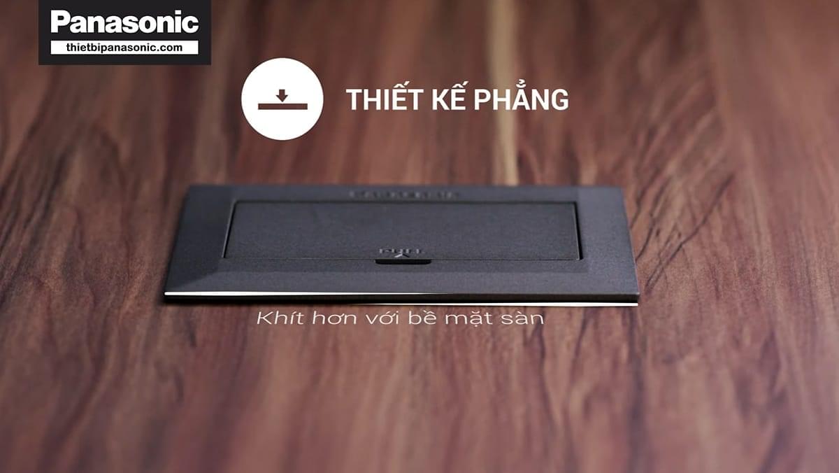 Ổ cắm âm sàn Panasonic DUFS1200LTH-1 có thiết kế phẳng thanh lịch