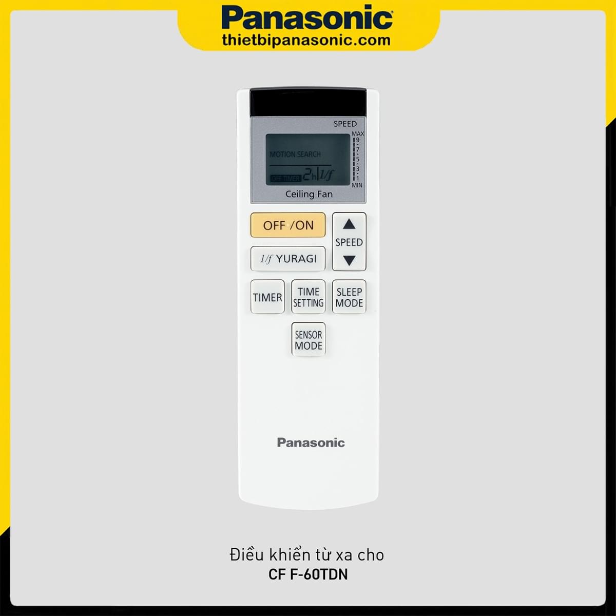 Remote dùng cho Quạt trần Panasonic F-60TDN