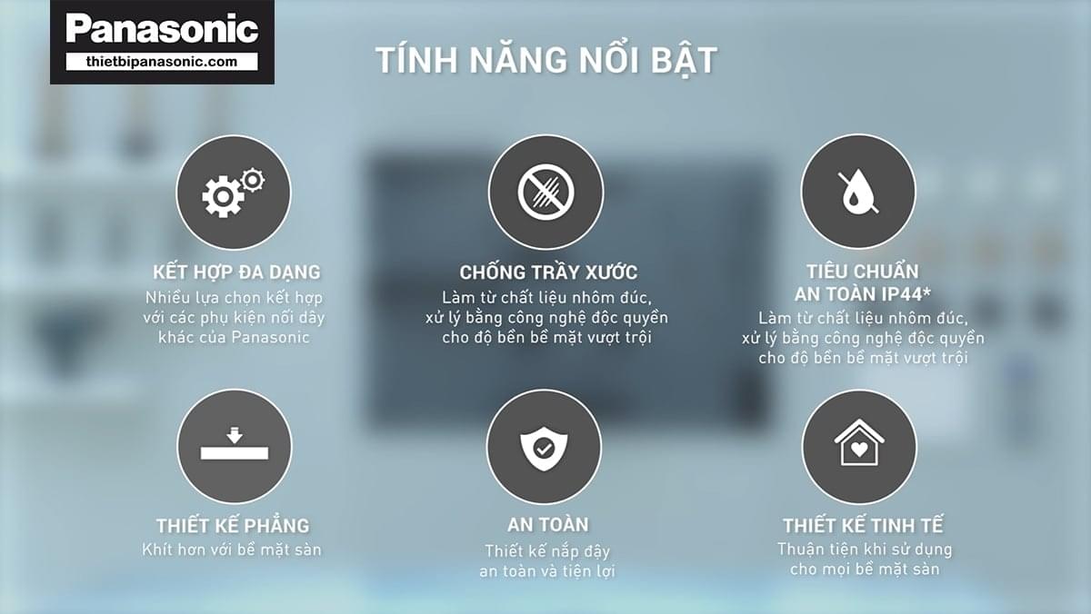 Ưu điểm của Ổ cắm âm sàn Panasonic DU8199HTK-1