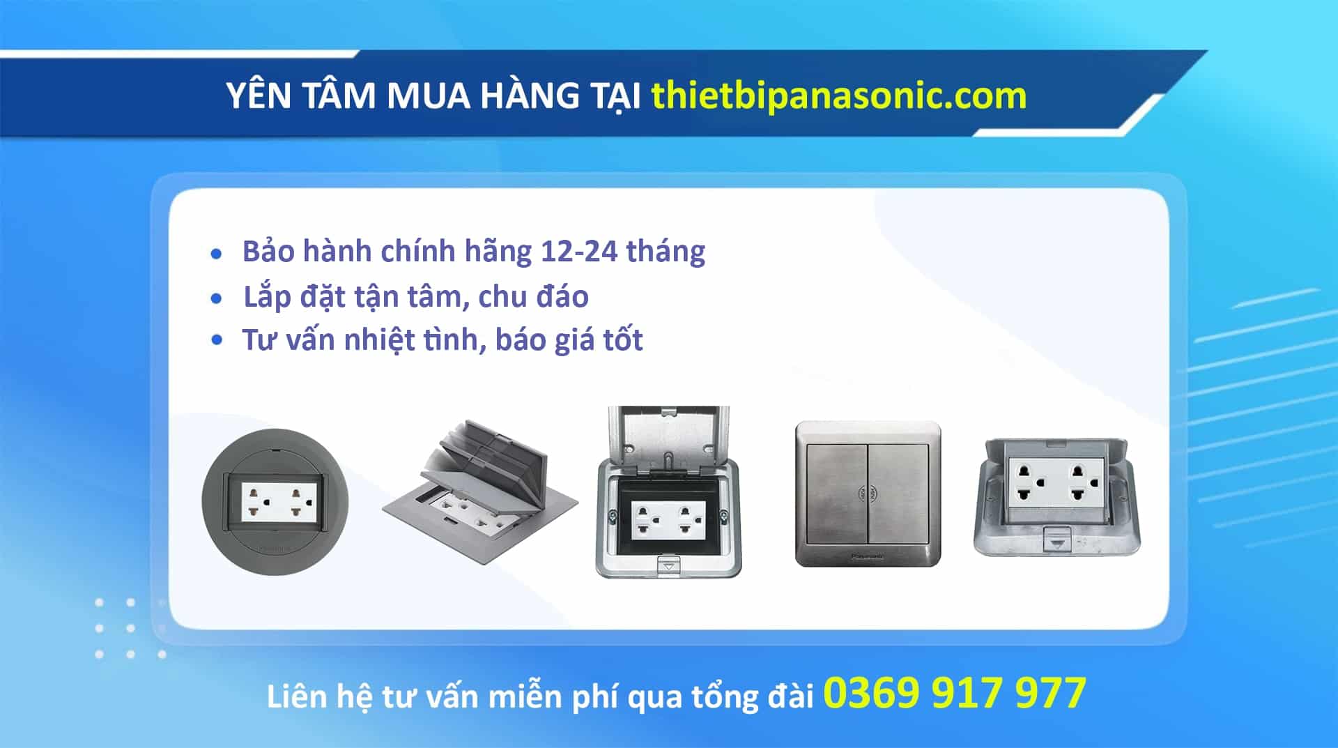 Yên tâm mua ổ cắm điện âm sàn tại thietbidiennanoco.vn