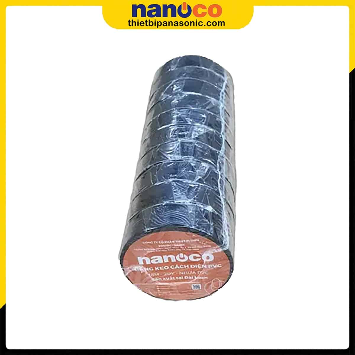 Băng keo Nanoco FKPT10BK màu đen loại 9 mét (10YDS) xuất xứ Đài Loan