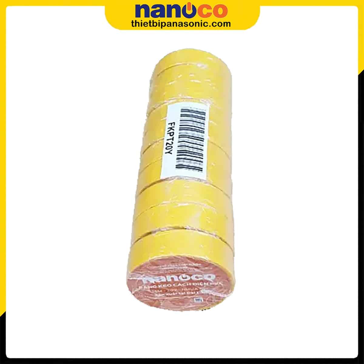 Băng keo điện Nanoco FKPT10V màu vàng loại 9 mét (10YDS) xuất xứ Đài Loan
