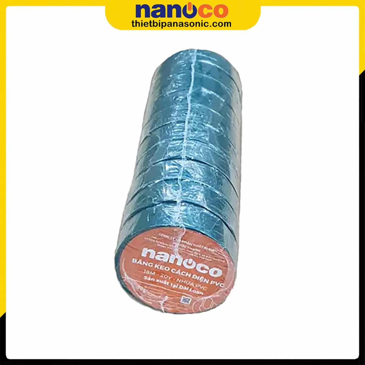 Băng keo điện Nanoco FKPT20G màu xanh lá loại 18 mét (20YDS) xuất xứ Đài Loan