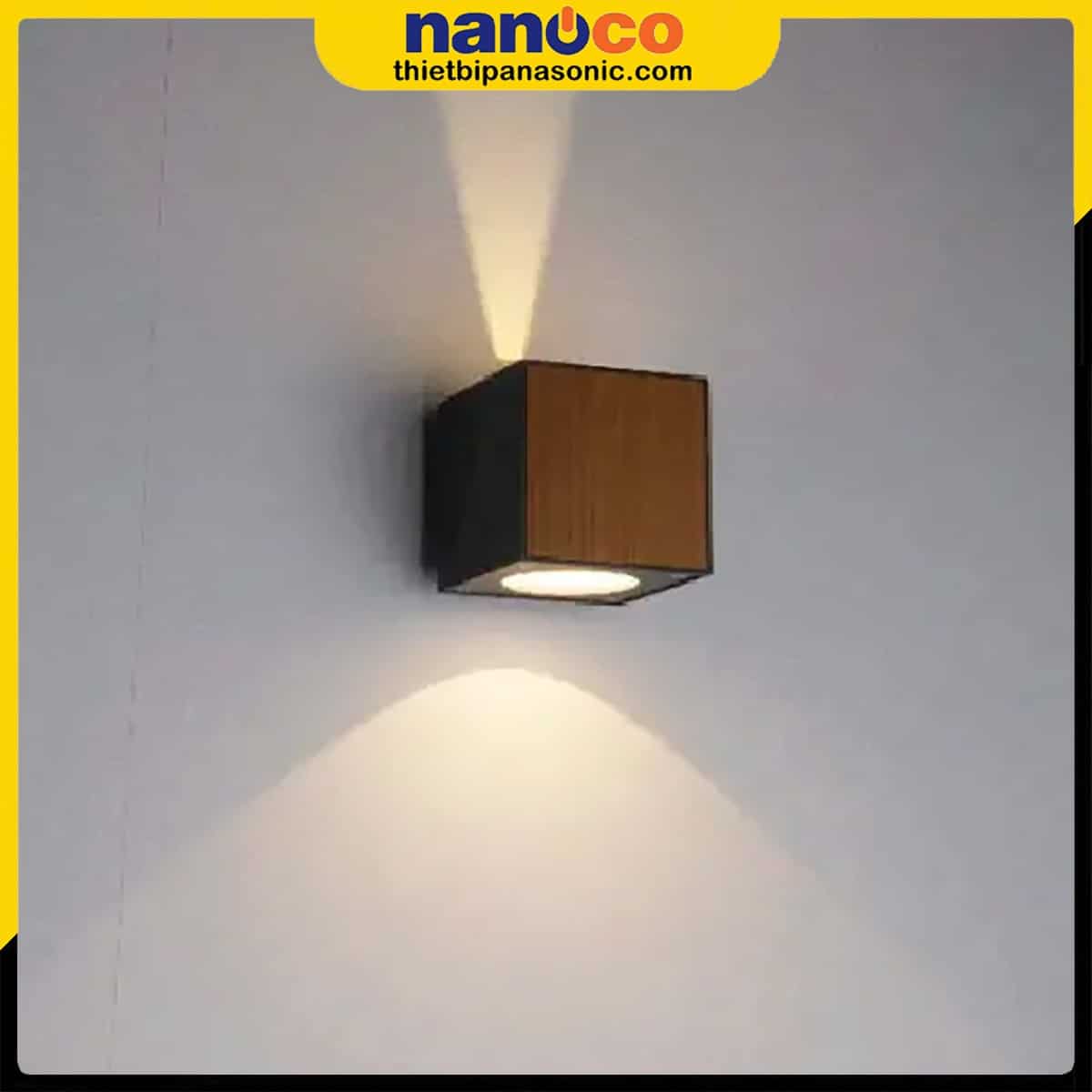 Đèn tường ngoài trời Nanoco NBL2613WD có thể thay đổi góc chiếu linh hoạt
