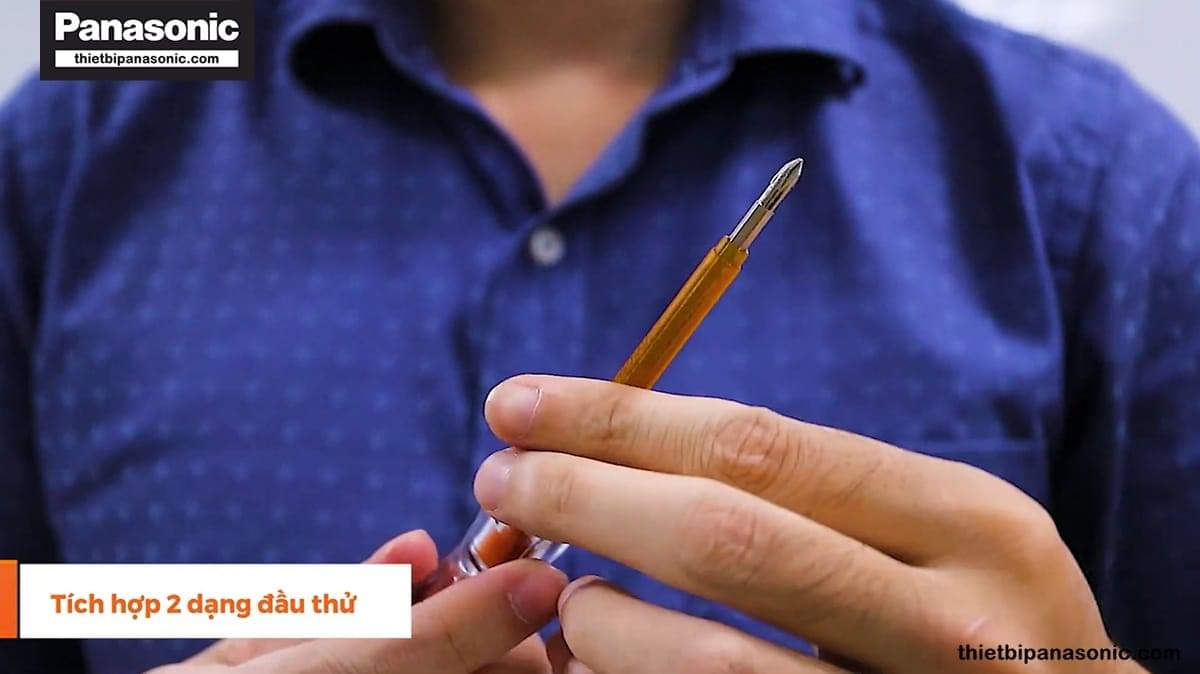 Bút thử điện Nanoco NEP1501 được tích hợp 2 dạng đầu thử đa năng