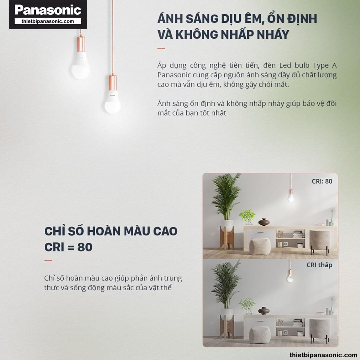 Bóng đèn LED bulb Panasonic 6W Tròn LDACH06LG1A7 (Vàng), LDACH06WG1A7 (Trung tính), LDACH06DG1A7 (Trắng) mang lại nguồn sáng ổn định với chất lượng cao, giúp bảo vệ đôi mắt của bạn tốt nhất