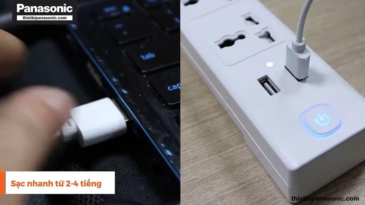 Vợt bắt muỗi NMR103BE Nanoco được trang bị dây sạc