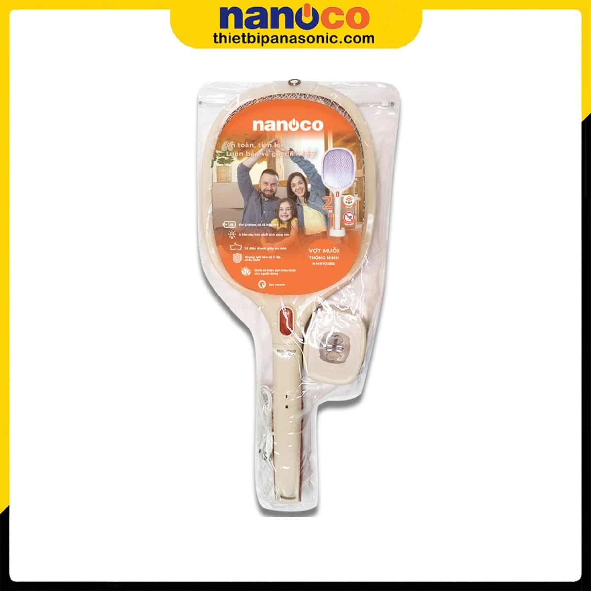 Vợt muỗi NMR103BE Nanoco - Ảnh 5