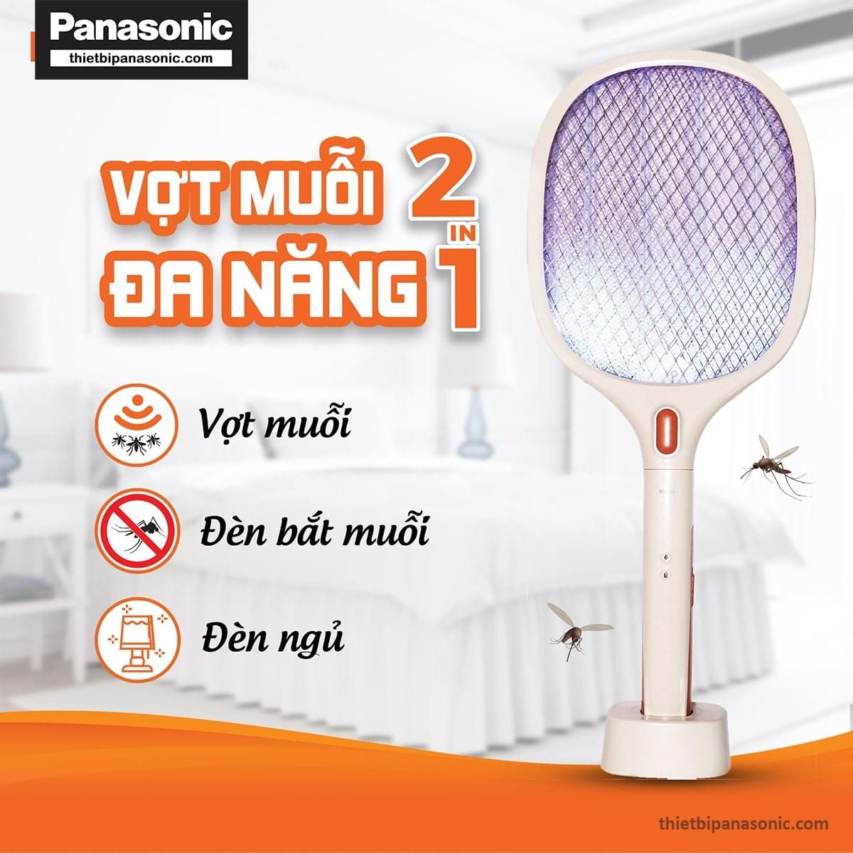 Vợt muỗi NMR103BE là sản phẩm đa năng vừa là đèn bắt muỗi, vừa là đèn ngủ