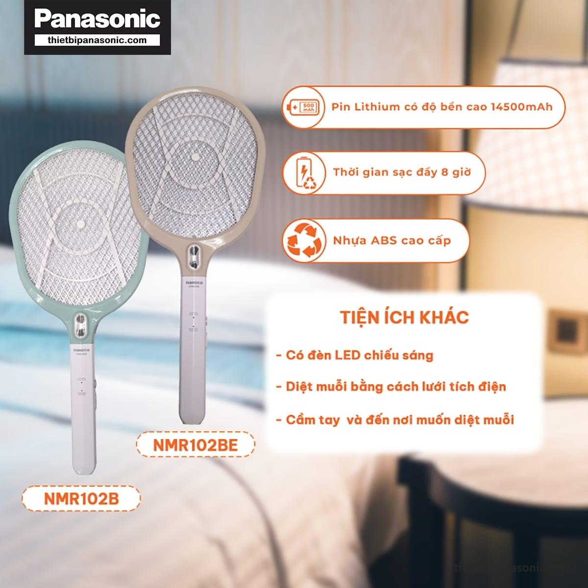 Thời gian sạc đầy pin của Vợt muỗi NMR102B là 8 giờ