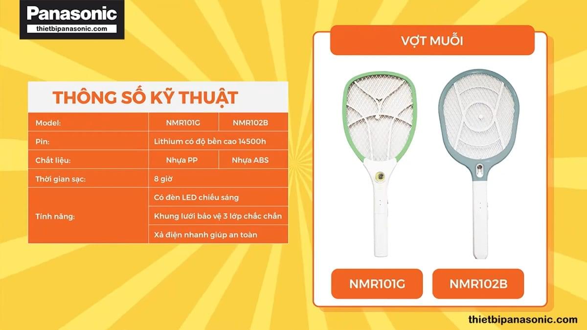 Thông số kỹ thuật chi tiết của Vợt muỗi NMR102BE