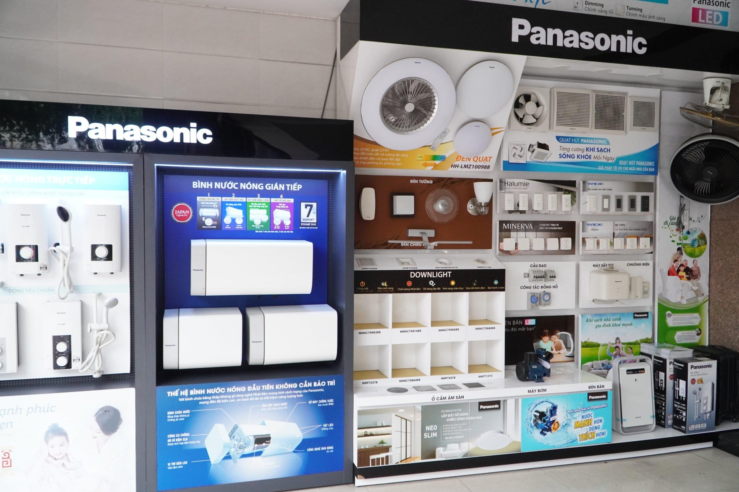 3.4 Ảnh một góc khu vực trưng bày sản phẩm tại showroom của Thiết Bị Panasonic TPHCM Ảnh một góc khu vực trưng bày sản phẩm tại showroom của Thiết Bị Panasonic TPHCM