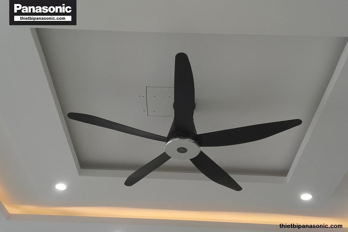 F-60XDN Màu đen -2-1 Hình ảnh thực tế lắp đặt quạt trần Panasonic của khách hàng tại Thietbipanasonic.com