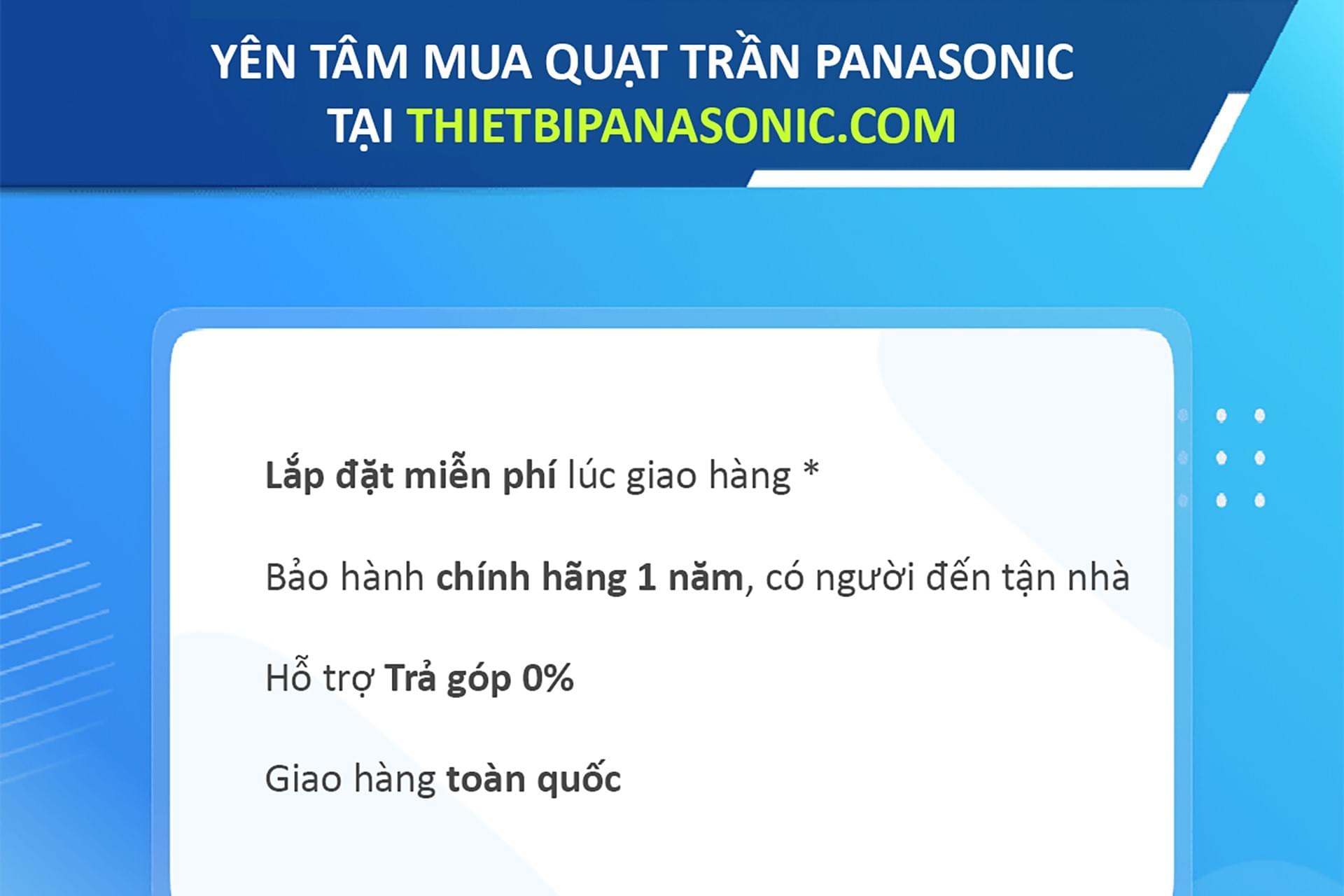Yên tâm mua quạt trần Panasonic tại thietbidiennanoco.vn -1 Yên tâm mua quạt trần Panasonic tại thietbidiennanoco.vn