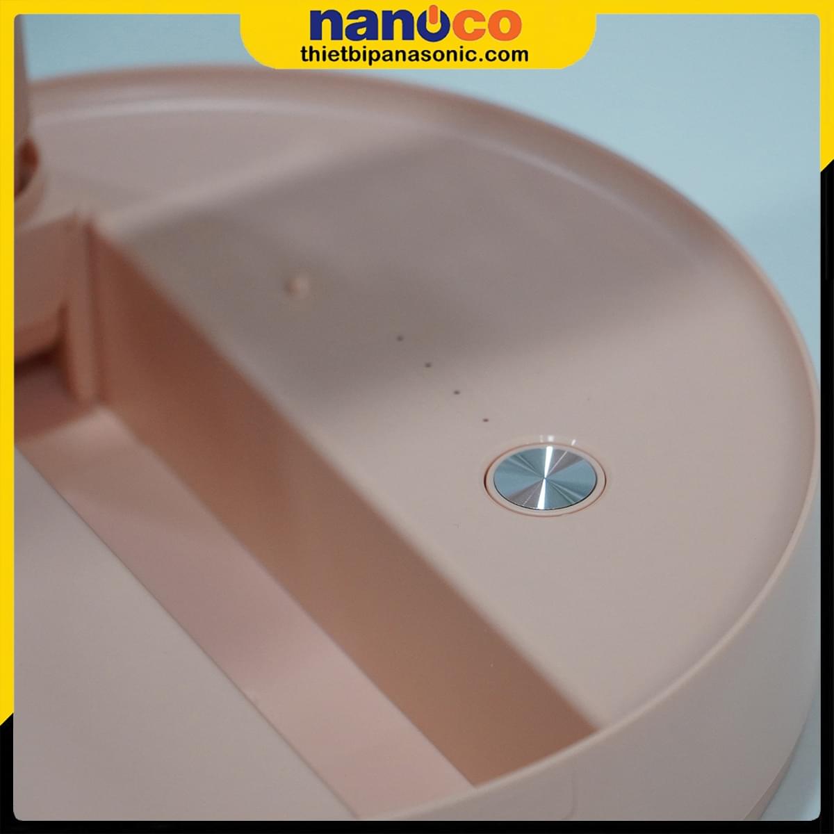 Nút bấm của Quạt gấp gọn Nanoco NFF1618P có thể điều chỉnh được 4 mức độ gió khác nhau, phím có độ nhạy cao