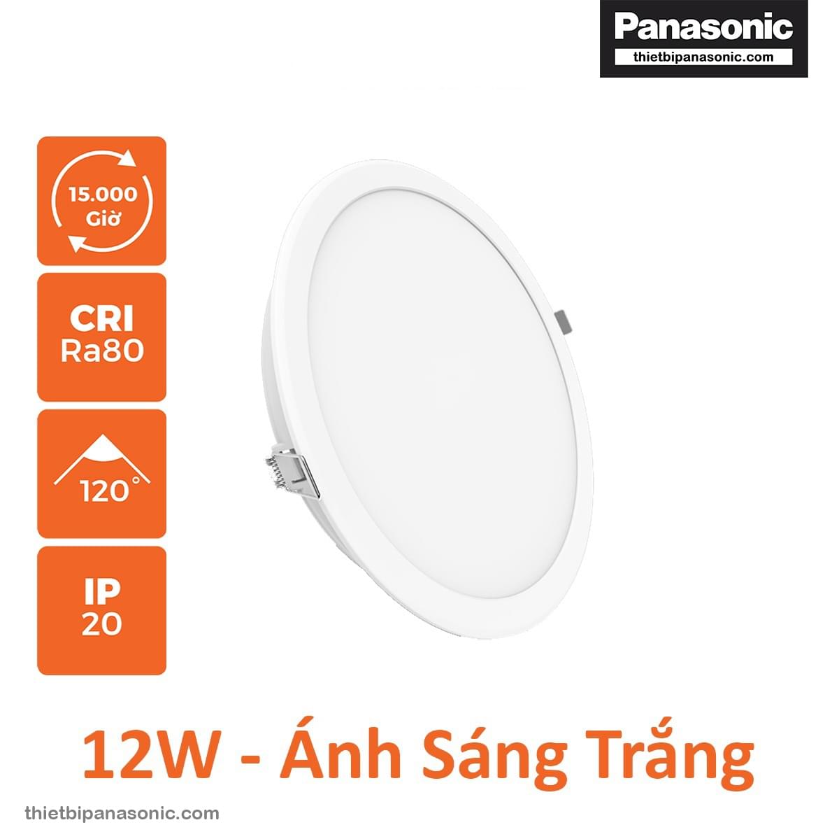 Đèn âm trần Nanoco Eco Series 12W ánh sáng trắng NED1261
