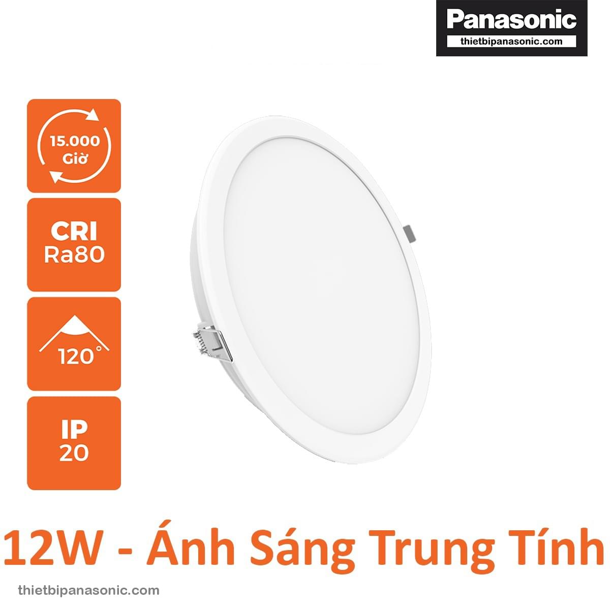 Đèn âm trần Nanoco Eco Series 12W ánh sáng trung tính NED1241