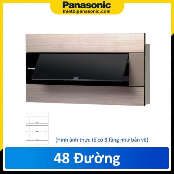 Tủ điện âm tường Panasonic 48 Modules BQDX48G21AV màu vàng ánh kim