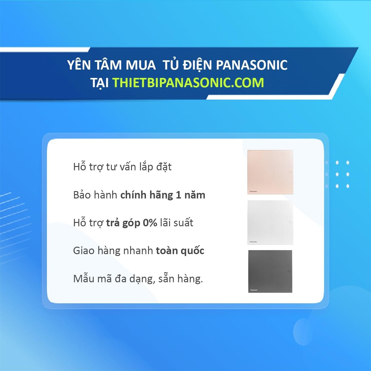Yên tâm mua Tủ điện Moderva Panasonic BQDF08MG31AV tại Tổng Kho Thiết Bị Điện Panasonic - www.thietbidiennanoco.vn