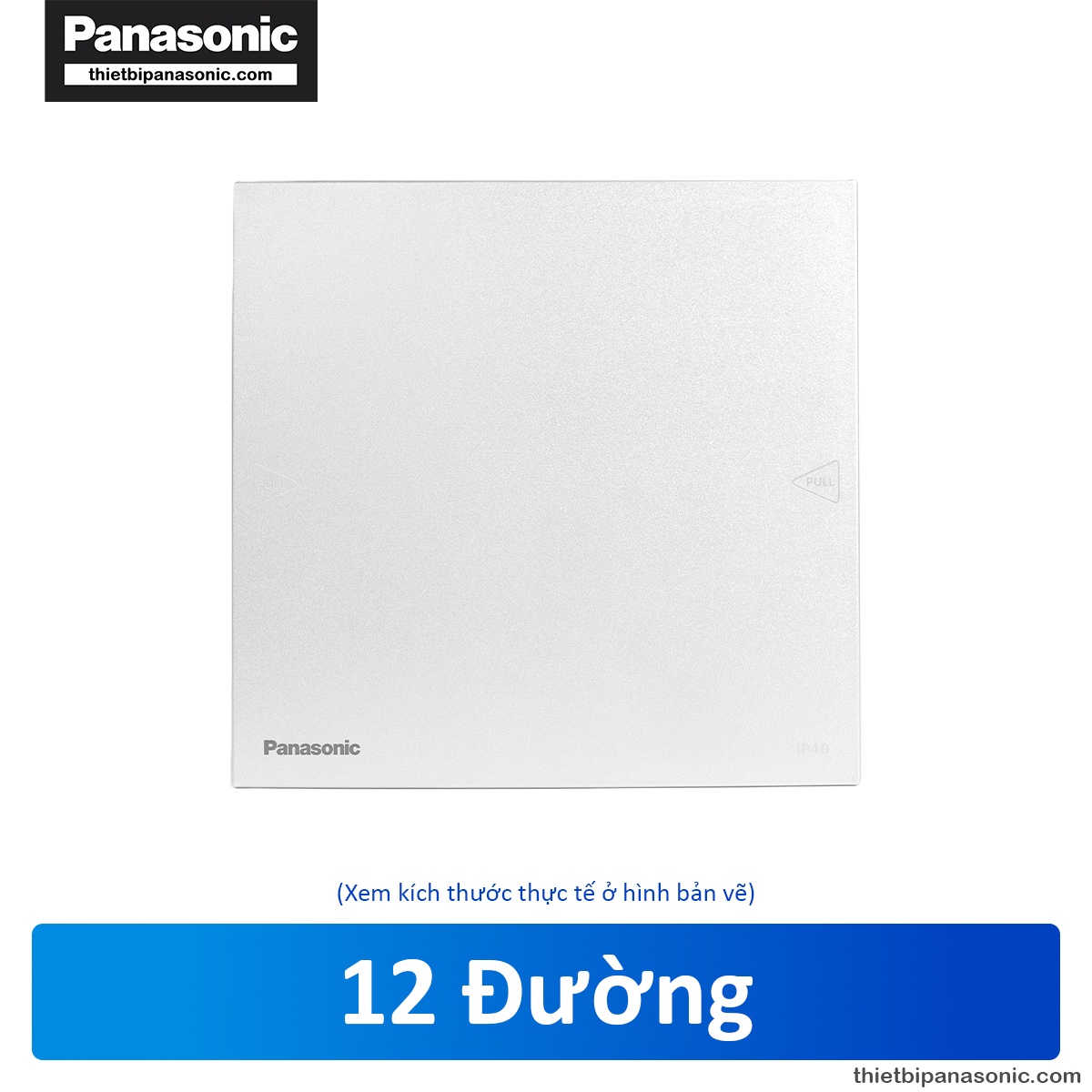 Tủ điện Moderva Panasonic 12 Modules Màu trắng BQDF12W31AV