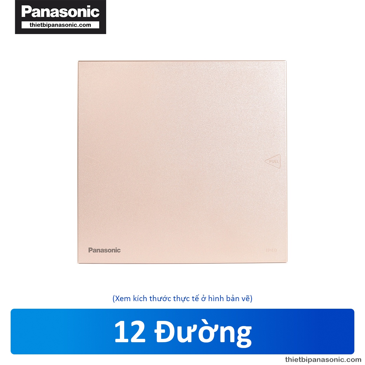 Tủ điện Moderva Panasonic 12 Modules Vàng ánh kim BQDF12MG31AV