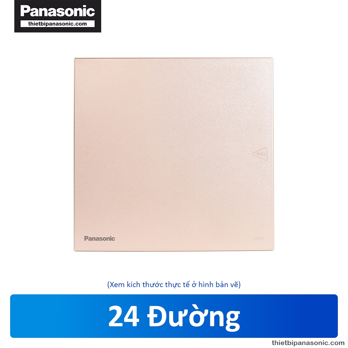 Tủ điện Moderva Panasonic 24 Modules Vàng ánh kim BQDF24MG11AV