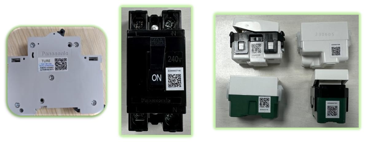 Xác thực hàng chính hãng Panasonic bằng tem QR trên sản phẩm