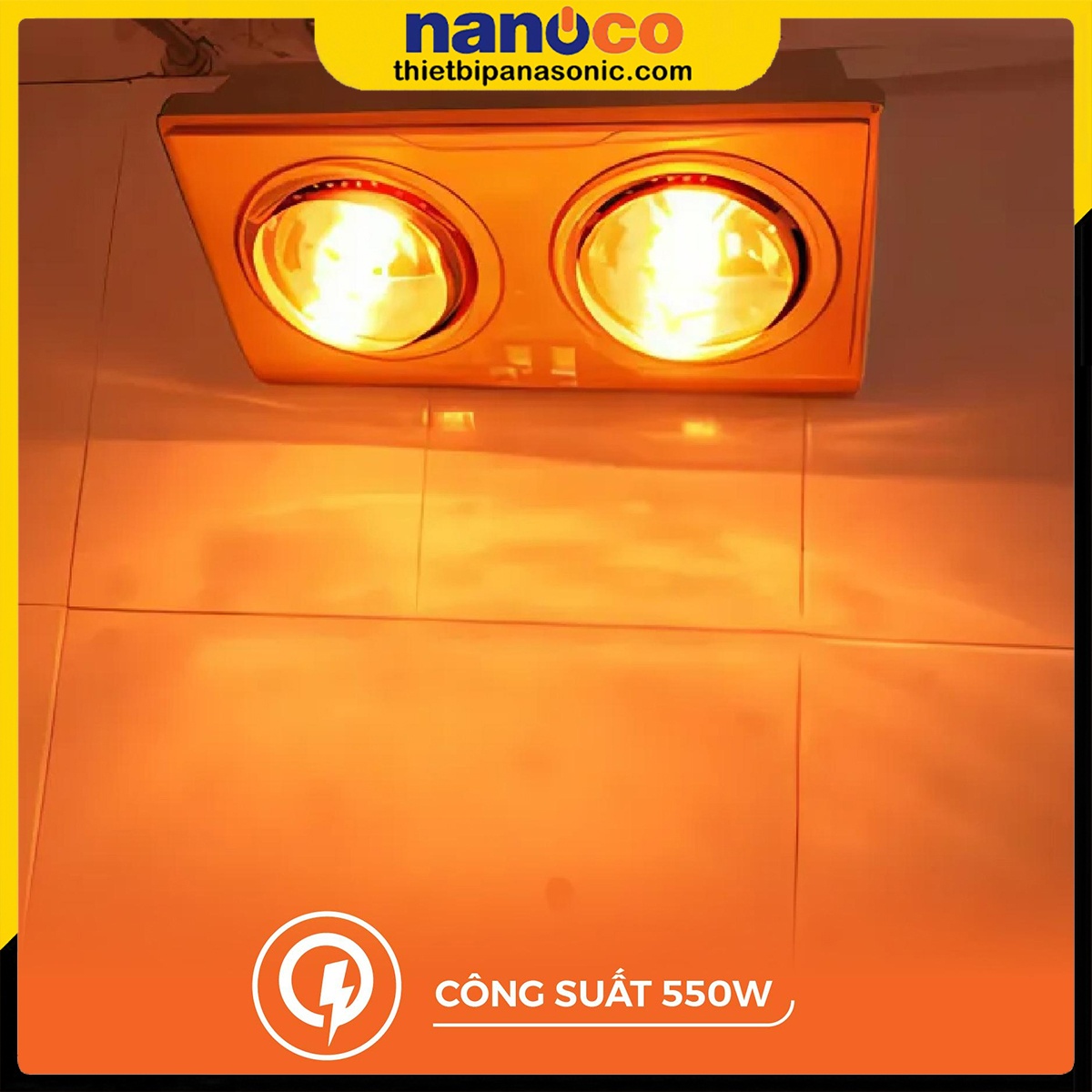 Hình ảnh thực tế của Đèn sưởi nhà tắm NBH649G