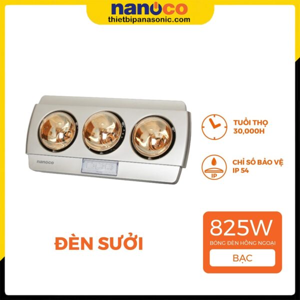 Đèn sưởi Nanoco NBH641S 825W