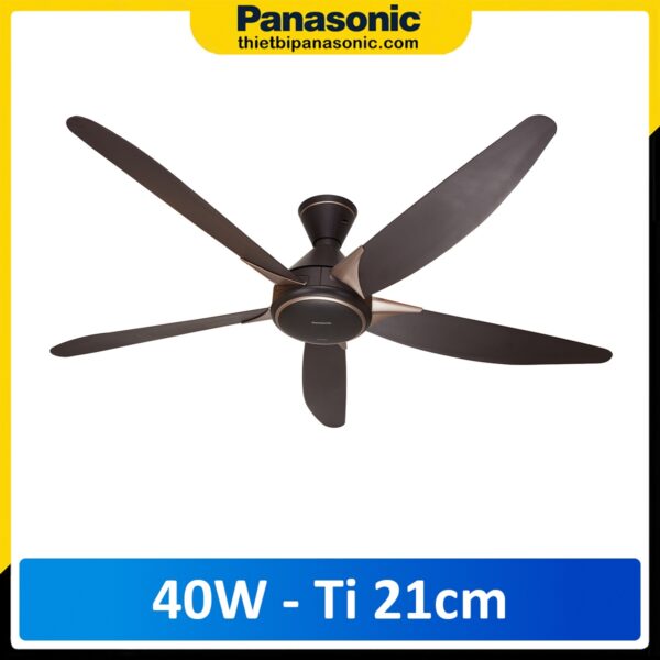 Quạt trần Panasonic F-60GDS-BS Màu nâu, Ti dài 21cm, Động cơ DC siêu tiết kiệm điện