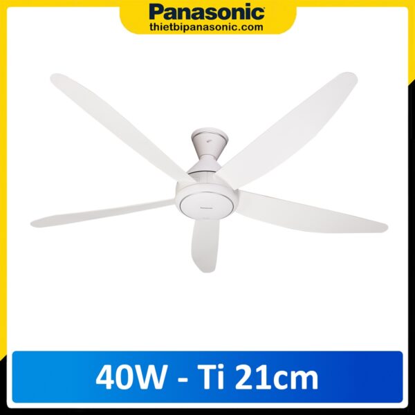 Quạt trần Panasonic F-60GDN-S Màu Trắng, Ti dài 21cm, Động cơ DC siêu tiết kiệm điện
