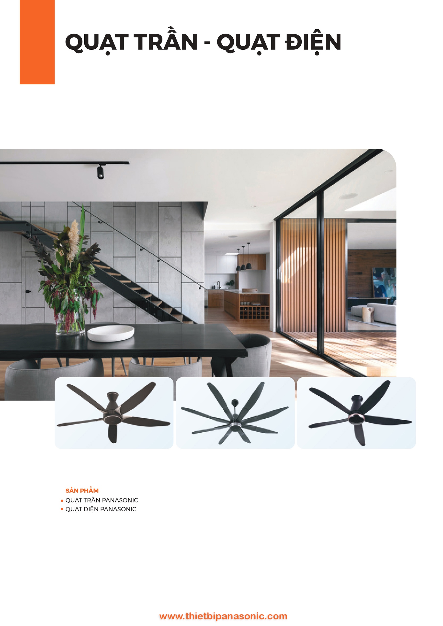 Catalogue Bảng giá Quạt điện -1 Catalogue Bảng giá Quạt điện Panasonic