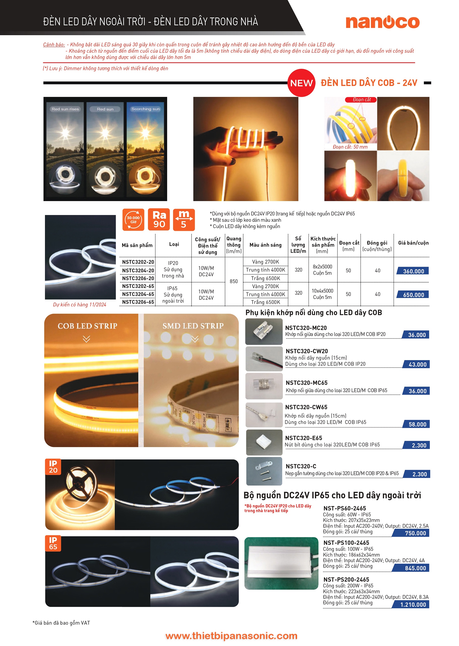 Catalogue Bảng giá đèn LED Nanoco -22 Catalogue Bảng giá đèn LED Nanoco